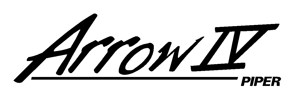 PA-28RT-201 Piper Arrow IV Logo (PPL-033) (image for) PA-28RT-201 Piper Arrow IV Logo (PPL-033)